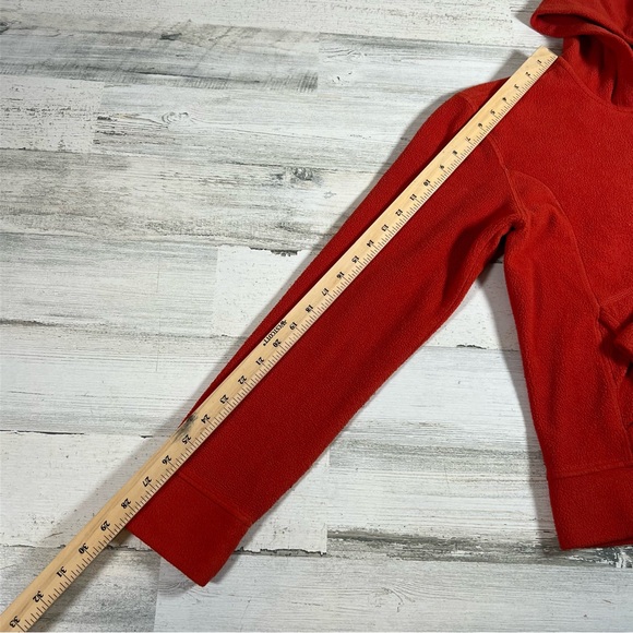 Patagonia Women’s Rhythm Full Zip Hooded Fleece Jacket Orange Size M 20951 - Picture 6 of 6